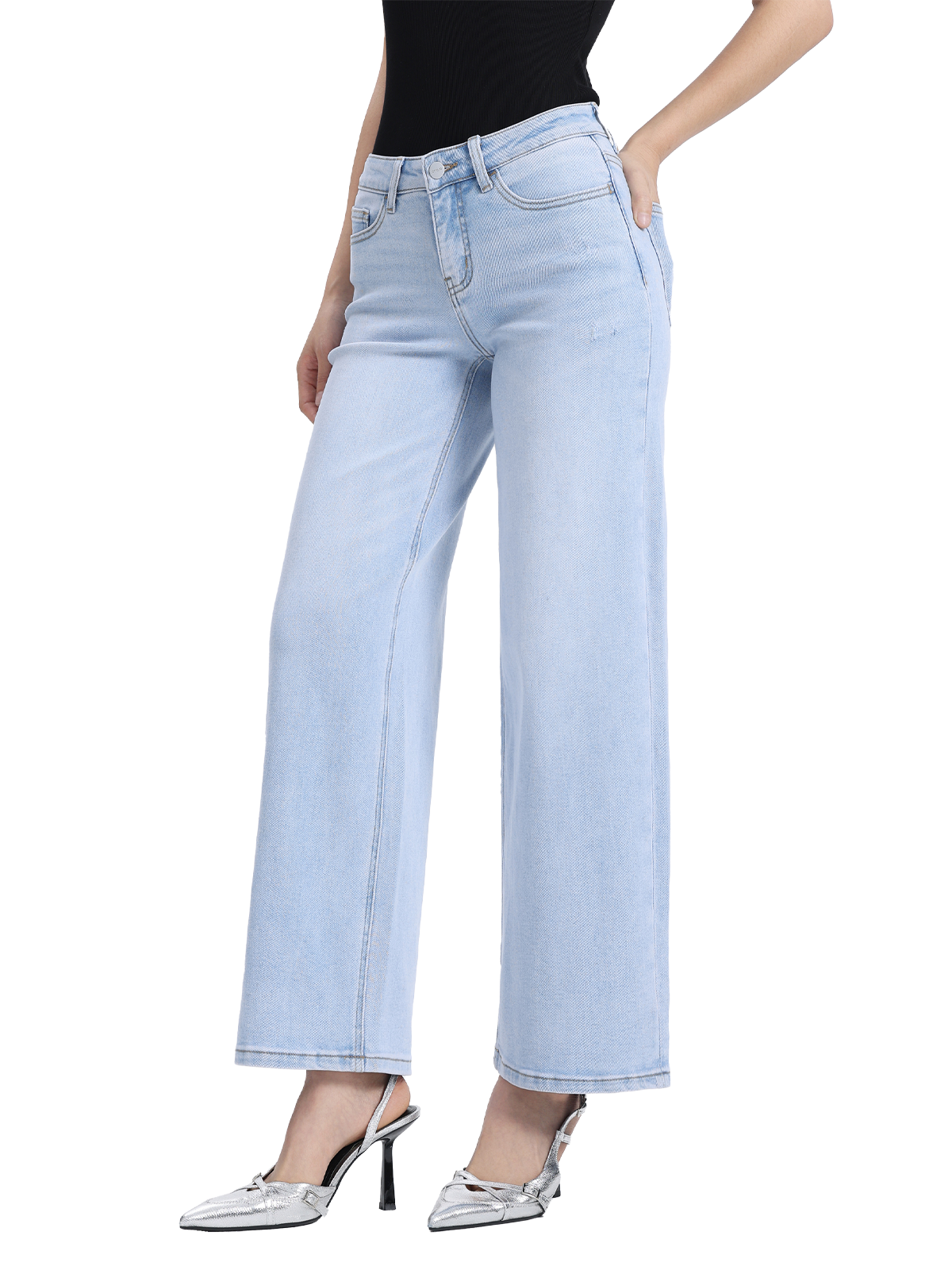 ONESO Effortless Coastal Mid Rise Wide Leg Jeans – Petite &amp; Tall