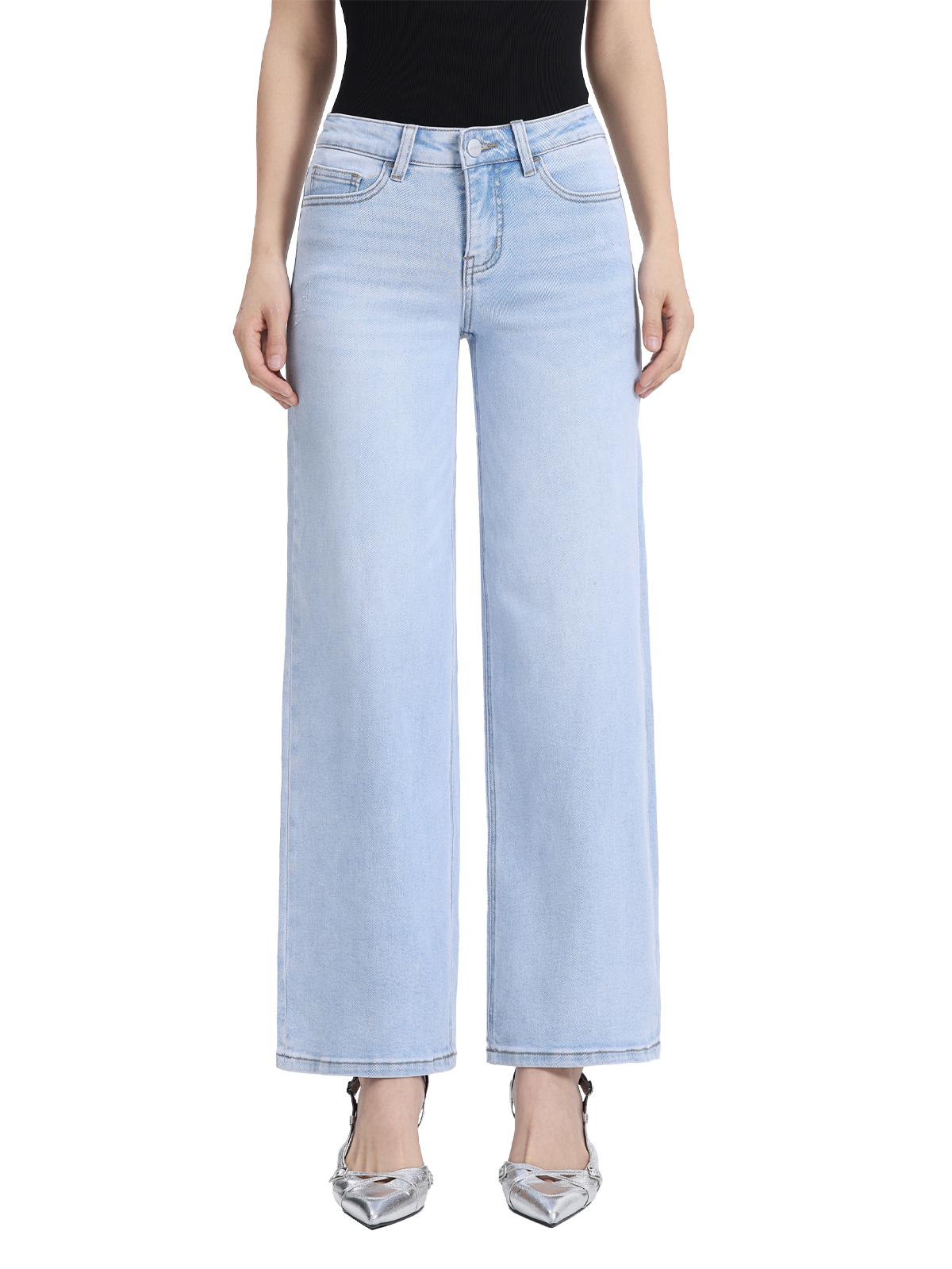 ONESO Effortless Coastal Mid Rise Wide Leg Jeans – Petite &amp; Tall