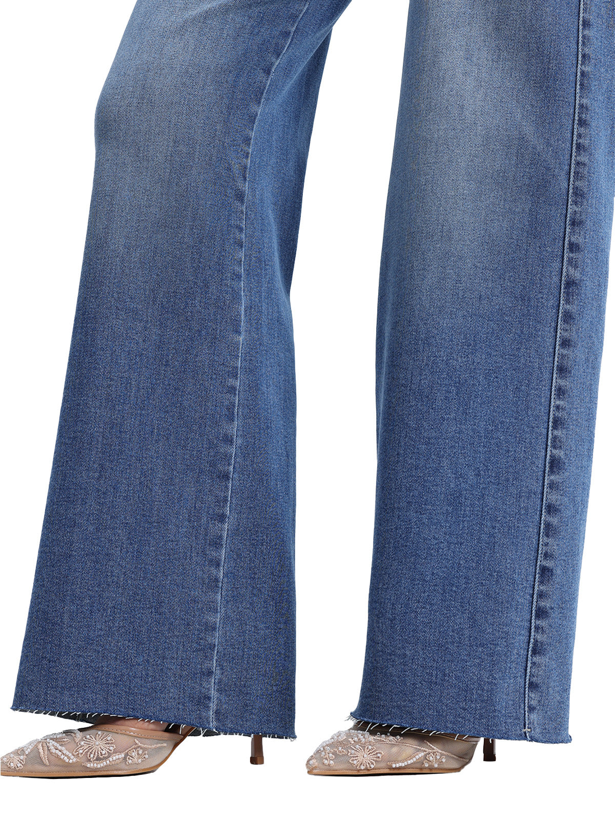 ONESO Modern Mid Rise Wide Leg Jeans