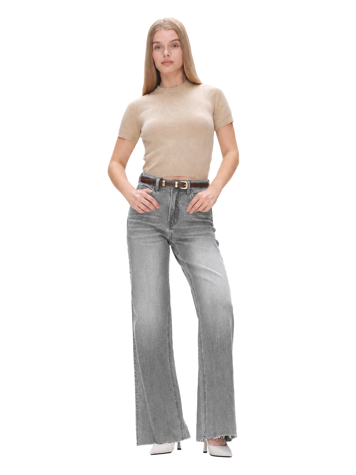ONESO Vintage Super High Rise Wide Leg Jeans
