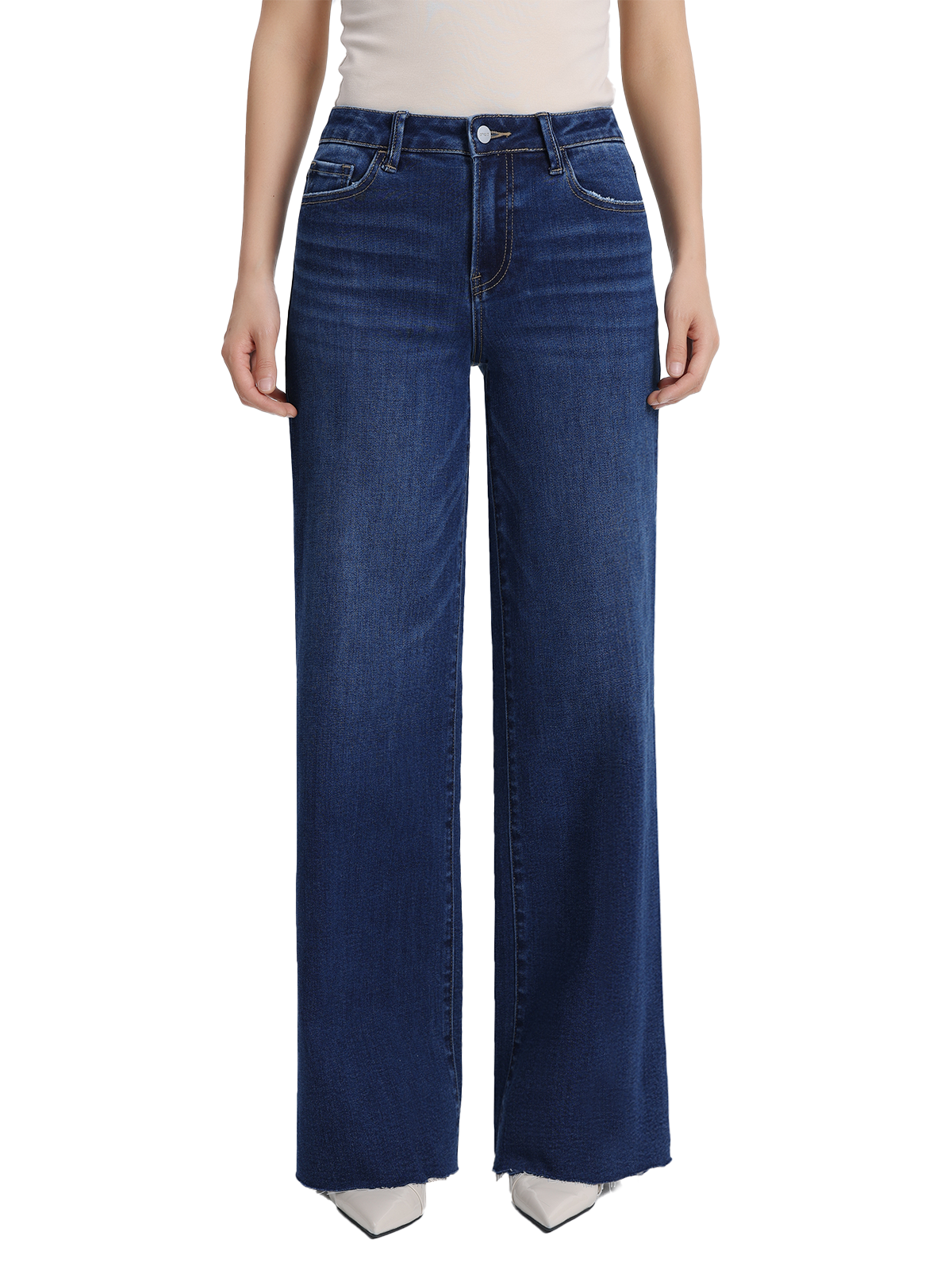 ONESO Chic High Rise Wide Leg Jeans