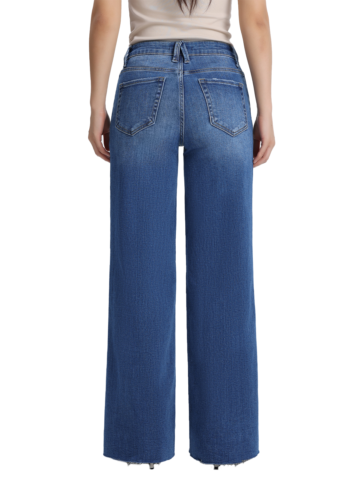 ONESO Chic High Rise Wide Leg Jeans