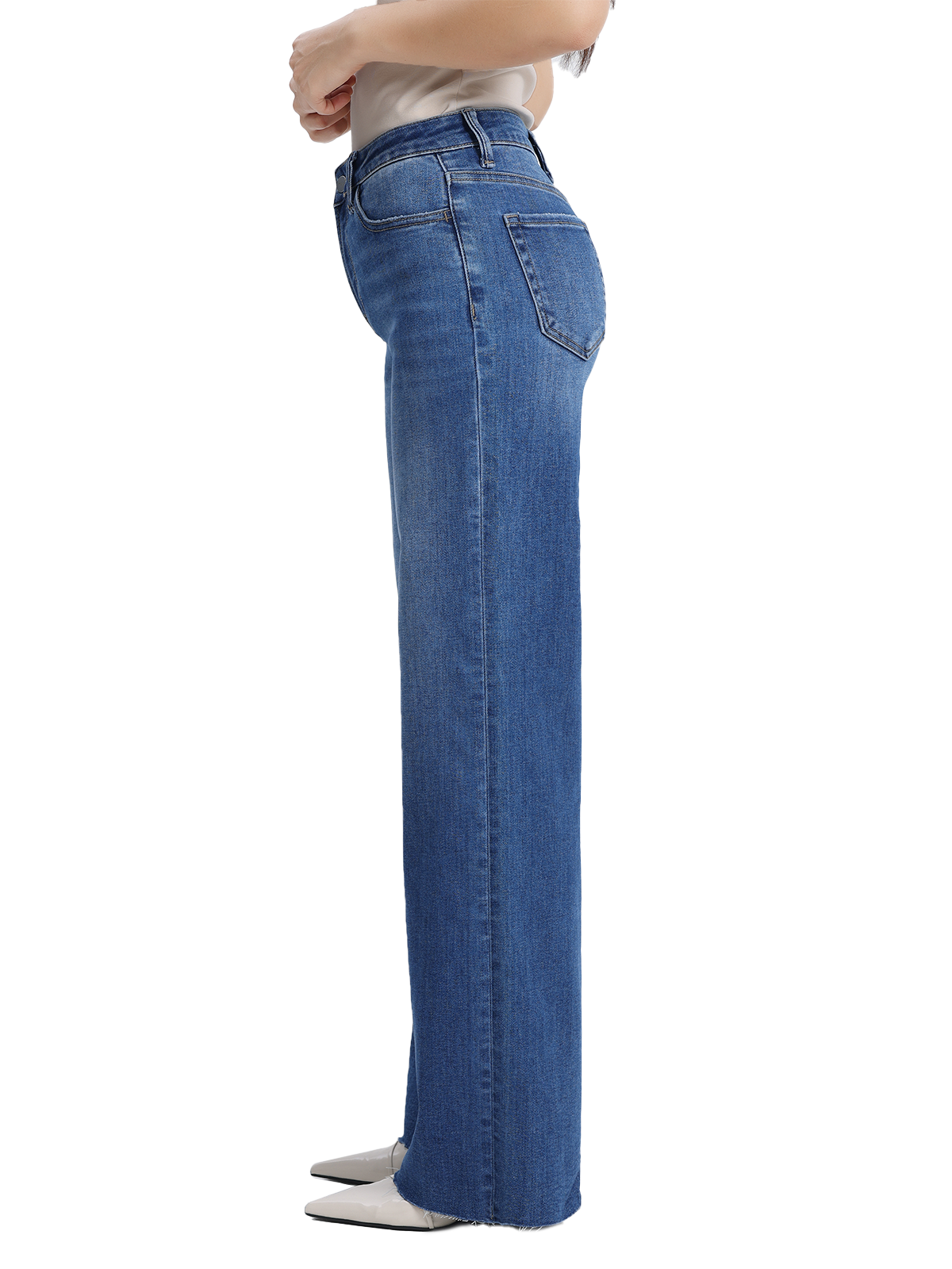 ONESO Chic High Rise Wide Leg Jeans