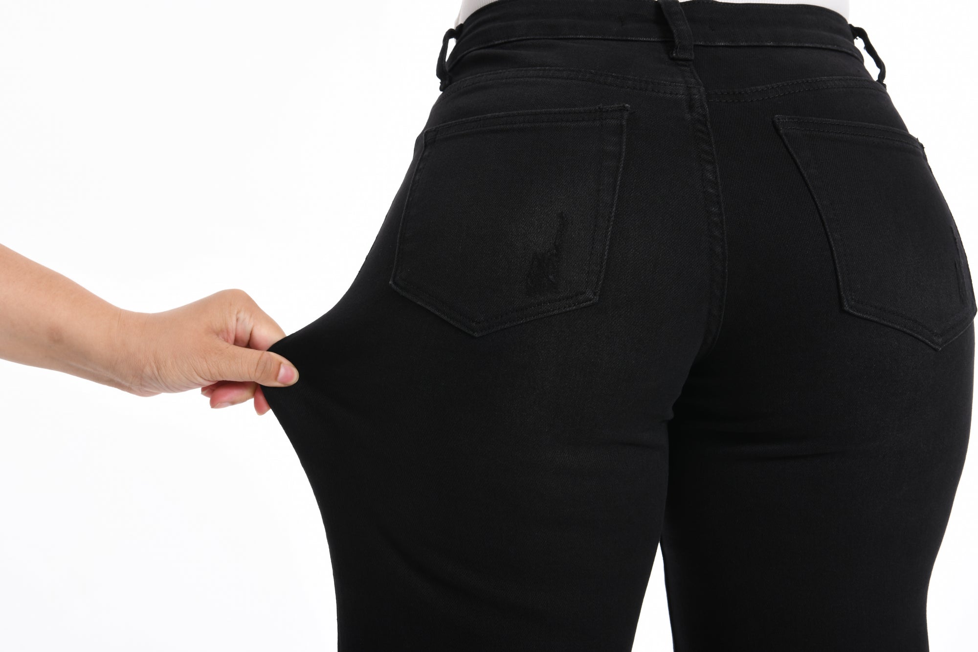 ONESO Women's Mid-Low Rise Baggy Wide Leg Stretch Jeans