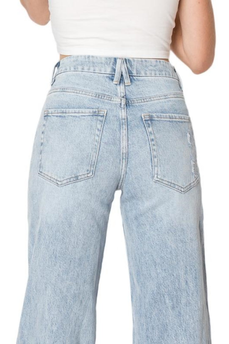 Wide Leg Jeans Stretchy Baggy Jeans